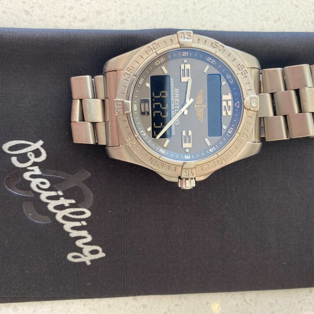 Breitling Chronometre Aerospace E79362 Titanium Qu